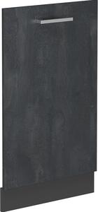Čelní panel myčky Vicco R-Line Černý beton 45 cm bez pracovní desky, Model 54529