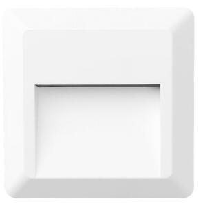ACA Lighting LED venkovní nástěnné svítidlo hranaté bílá 230V AC IP65 1.5W 3000K 100LM RA80 SLIM52NW