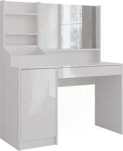 Toaletní stolek Vicco Sherry Bílá/bílý vysoký lesk 119.8 cm 3 díly, Model 57622