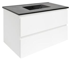 Koupelnová skříňka s umyvadlem SAT B-Way 79x50x45 cm bílá lesk BWAY280WU4B