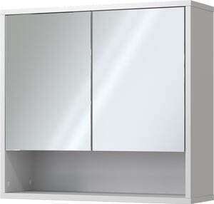 Koupelnová zrcadlová skříňka Vicco Eliza Bílá 70 x 65 cm se 2 dveřmi, Model 49507