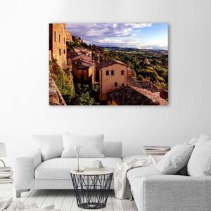 Obraz na plátně Itálie Krajina Toskánsko - 60x40 cm