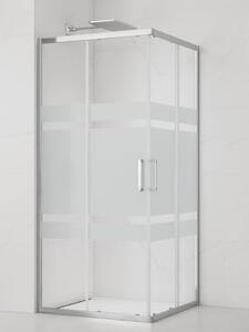 Sprchový kout čtverec 90x90 cm SAT TEX SIKOTEXQ90CRS