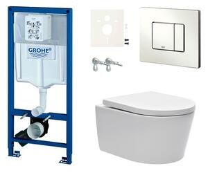 Cenově zvýhodněný závěsný WC set Grohe do lehkých stěn / předstěnová montáž + WC SAT Brevis SIKOGRSBR2S