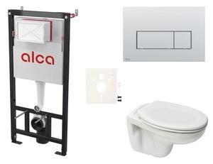 Cenově zvýhodněný závěsný WC set Alca do lehkých stěn / předstěnová montáž + WC Ceramia S-Line Pro SIKOASP9