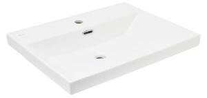 Nábytkové umyvadlo SAT B-Way 61x46,5 cm bílá matná otvor pro baterii uprostřed SATBW6046MW