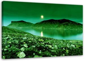 Obraz na plátně Green Mountain Landscape - 90x60 cm