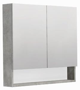 Zrcadlová skříňka SAT Cubeway 80x14x72 cm lamino beton GALCU80BE
