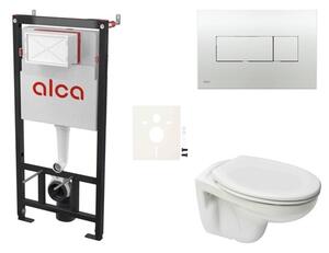 Cenově zvýhodněný závěsný WC set Alca do lehkých stěn / předstěnová montáž + WC Ceramia S-Line Pro SIKOASP5