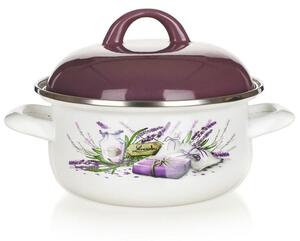 Smaltovaný kastrol BANQUET Lavender 1,4 l