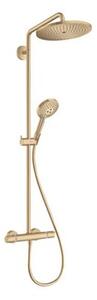 Sprchový systém Hansgrohe Croma-Select s termostatickou baterií kartáčovaný bronz 26891140