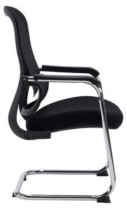 Kancelářská židle jhjh OFFICE s opěrkami a područkami, ergonomický model Meet, potah: tkanina / síťovina. Vhodná do kanceláře, do domácnosti, jako křeslo pro návštěvy. Maximální nosnost 130 kg