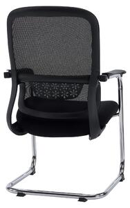 Kancelářská židle jhjh OFFICE s opěrkami a područkami, ergonomický model Meet, potah: tkanina / síťovina. Vhodná do kanceláře, do domácnosti, jako křeslo pro návštěvy. Maximální nosnost 130 kg
