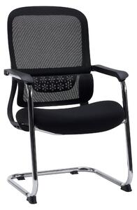Kancelářská židle jhjh OFFICE s opěrkami a područkami, ergonomický model Meet, potah: tkanina / síťovina. Vhodná do kanceláře, do domácnosti, jako křeslo pro návštěvy. Maximální nosnost 130 kg