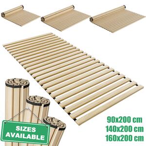 TANYEAR Latkový rošt 90 x 200 cm, dřevěný, s 23 lamelami, nosnost 300 kg, rošt na postel