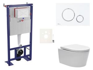 Cenově zvýhodněný závěsný WC set SAT do lehkých stěn / předstěnová montáž+ WC SAT Brevis SIKOSSBR76