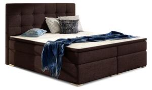 Boxspring postel 140 cm Irma 01 (tmavě hnědá). Akce -18%