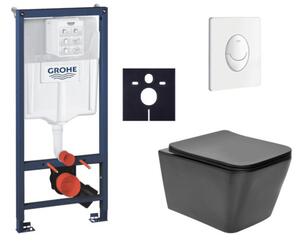 Závěsný WC set do lehkých stěn / předstěnová montáž SAT Infinitio SIKOGRSIN12BSASH0