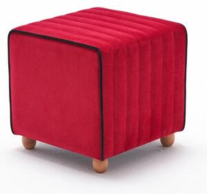 Atelier del Sofa Taburet Mona Puf - Red, Červená
