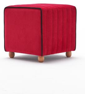 Atelier del Sofa Taburet Mona Puf - Red, Červená