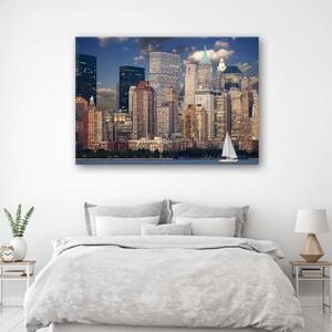 Obraz na plátně Panorama města New York - 60x40 cm