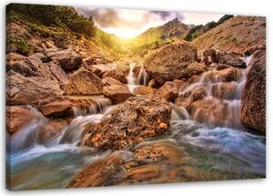 Obraz na plátně Vodopád Hory Kámen - 60x40 cm