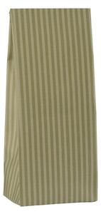Papírový sáček Moss green stripes 22,5 cm – set 5 ks