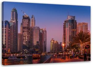 Obraz na plátně Město Dubaj - 100x70 cm