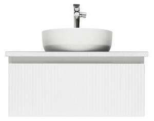 Koupelnová skříňka s umyvadlem a baterií SAT Evolution 78x30x44,8 cm bílá mat SATEVO80WMDBUB