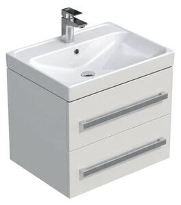 Koupelnová skříňka s umyvadlem SAT Cube Way 60x53x46 cm dub hickory mat CUBE46602BIBRE