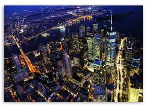 Obraz na plátně Noční New York - 60x40 cm