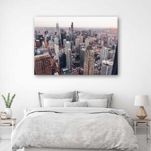 Obraz na plátně Architektura panoramatu Chicaga - 60x40 cm