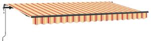 Stahovací markýza Žlutá 400 x 200 cm textil