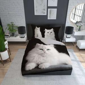 DETEXPOL Francouzské povlečení Perská kočka Bavlna, 220/200 cm