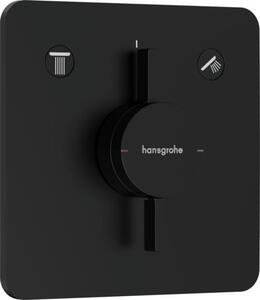 Sprchová a vanová baterie Hansgrohe DuoTurn Q bez podomítkového tělesa matná černá 75414670