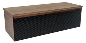 Koupelnová skříňka s krycí deskou Naturel Monza 119x30x45 cm ořech mat MONZA120BN