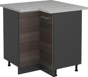 Rohová skříňka Vicco R-Line Ušlechtilá šedá 75.6 cm PD Mramor, Model 53368