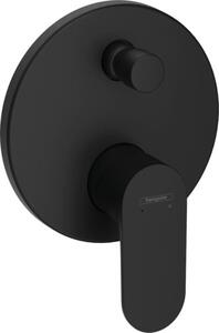 Sprchová a vanová baterie Hansgrohe Rebris S bez podomítkového tělesa matná černá 72466670