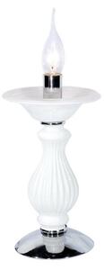 ACA Lighting stolní lampa 1X40W E14 D15H30 bílá CX1017T