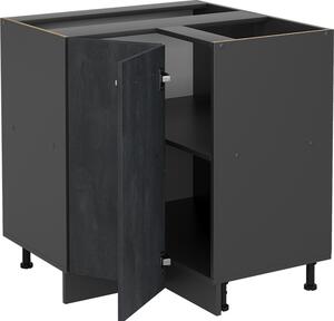 Rohová skříňka Vicco R-Line Černý beton 75.6 cm PD Dub, Model 47488