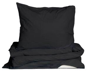 Povlečení z organické bavlny Crinkle Phantom Black 150 × 210 cm