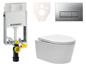 Cenově zvýhodněný závěsný WC set Geberit k zazdění + WC SAT Brevis SIKOGE1W8