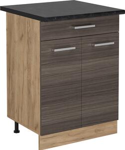 Spodní skříňka kuchyňské linky Vicco R-Line Ušlechtilá šedá 60 cm se zásuvkou, PD Antracit, Model 53374