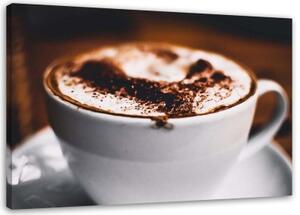 Obraz na plátně Šálek kávy Latte - 90x60 cm
