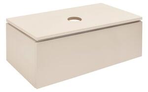 Koupelnová skříňka s krycí deskou SAT Feel 100x30x46 cm pískově béžová mat SATFEEL100BED