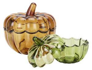Skleněná dóza Pumpkin – set 2 ks