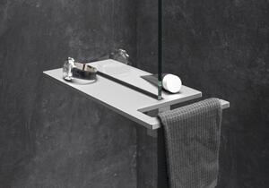 Polička Hüppe Select+ stříbrná matná SL2401087