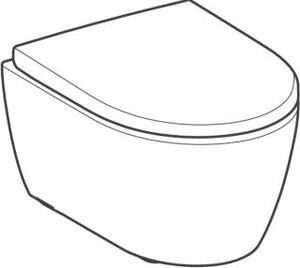 Geberit 502381JT1 iCon Set závěsný klozet s WC sedátkem, Rimfree