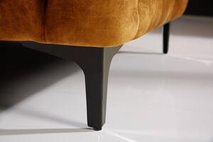 Designová sedačka Rococo 235 cm hořčicový samet