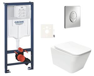 Závěsný WC set do lehkých stěn / předstěnová montáž SAT Infinitio SIKOGRSIN12SA